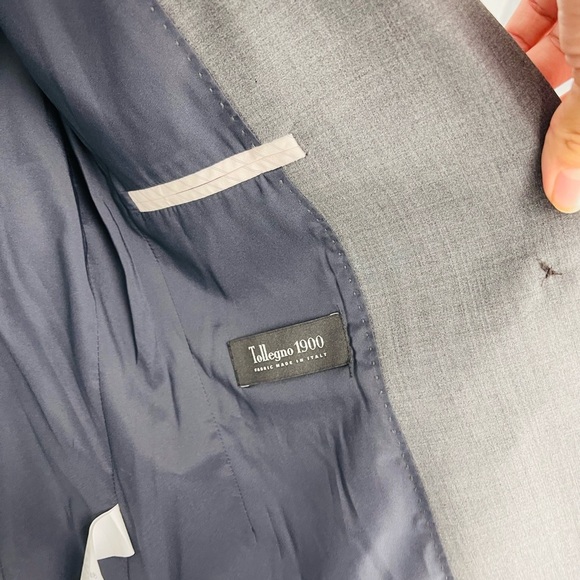 J. Crew Suiting 1035 Campbell Bi Stretch Tollegno 1900 Grey Single Button Blazer - Picture 6 of 6